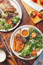 Zebra Wood 6-Piece BBQ Knife Set - Fully Forged Stainless Steel Grilling Utensils Including Brisket, Butcher, Chef's, Boning Knives, Carving Fork, Knife Carrying Roll