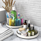 Simple Houseware 12-Inch Lazy Susan Spice Organizer Rotating Tray, 5-Pack