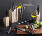 Cangshan TC Series 1021226 Swedish 14C28N Steel Forged 14-Piece DENALI Magnetic Knife Block Set, Maple