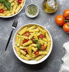 KooK Pasta Bowl, Salad Bowls, Bowls, Serving Bowls, Soup, Ceramic, Large Capacity, Microwave & Dishwasher Safe, Set of 4, 40 Oz, (White)