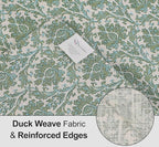 Ruvanti Placemats - 100% Cotton, 13x19 Inch, Set of 6 Modern Place Mats for Dining Table Decor, Kitchen & Table Linens, Coffee Mat for Christmas Dinners - Off Toned