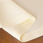 D'Moksha Homes Linen Vanilla Cream Table Runner 102 Inches Long - 100% Pure Linen Dining Table Runner 14 x 102 Inch for Summer, Fall and Halloween - Machine Washable