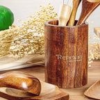 Wooden Spoons for Cooking Utensils, Natural Teak Wooden Cooking Spoons with Nonstick Spatula Set, Bamboo Kitchen Utensils With Holder, Wood Spoon Set for Kitchen Essentials (12)