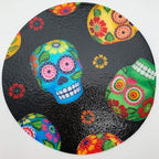 Andreas Silicone JO-135 Non-Slip 6.25" Jar Opener, Easy Lid Opener, Made with Silicone and Fabric, Dishwasher Safe, Garlic Peeler, Sugar Skulls, 6.25 inch