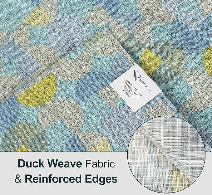 Ruvanti Placemats 100% Cotton 13x19 Inch, Dining Table Placemats Set of 6, Modern Place Mats for Dining Table Decor, Kitchen & Table Linens, Coffee Mat for Christmas Dinners - Quarterly