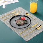 Lemeya 20-Piece Gold Silverware Set for 4,Modern 18/10 Stainless Steel Flatware Set,Unique Rustic Cutlery Utensils Set,Spoon and Fork Set for Home, Restaurant,Wedding,Mirror Polished,Dishwasher Safe