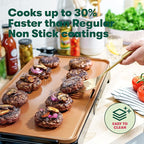 bella XL Electric Ceramic Titanium Griddle, Make 15 Eggs At Once, Healthy-Eco Non-stick Coating, Hassle-Free Clean Up, Large Submersible Cooking Surface, 12" x 22", Copper/Black