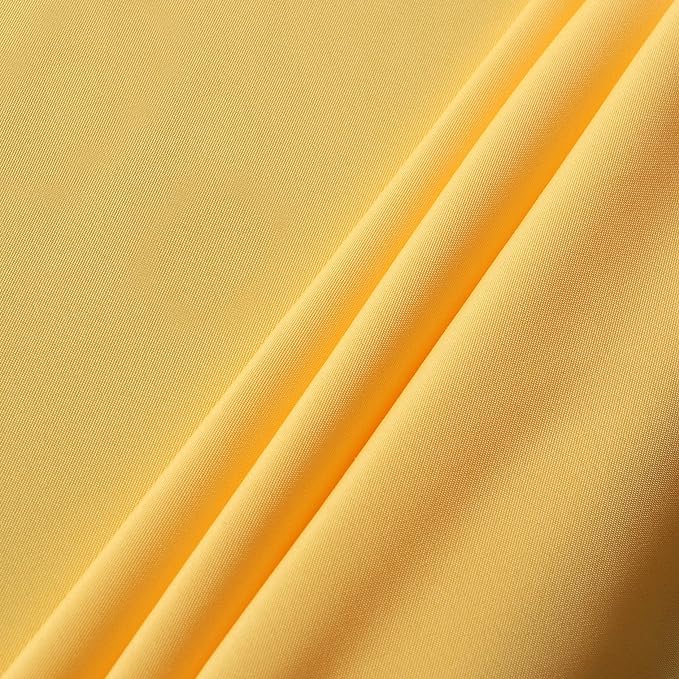 sancua Rectangle Tablecloth - 70 x 120 Inch - Stain and Wrinkle Resistant Washable Polyester Table Cloth, Decorative Fabric Table Cover for Dining Tables, Buffet Parties and Camping, Yellow